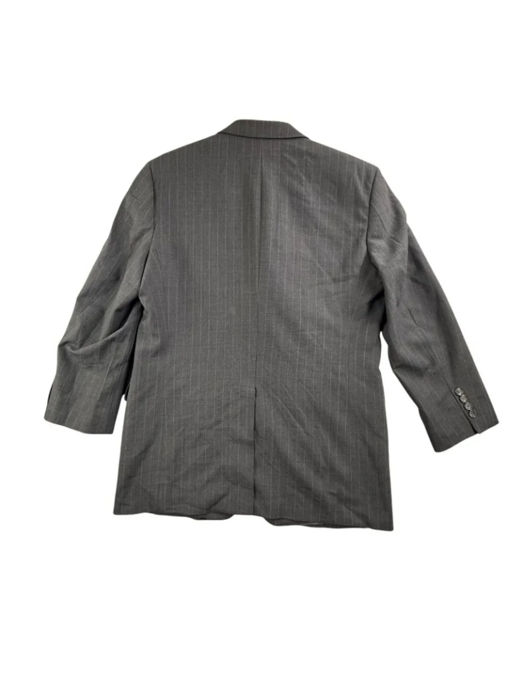 Brooks Brothers Suit Jacket Mens 42L Gray Pinstripe 346 Stretch Wool Sport Coat
